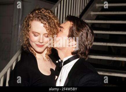 Tom Cruise et Nicole Kidman au 63e Prix annuel de l'Académie le 25 mars 1991 crédit : Ralph Dominguez/MediaPunch Banque D'Images