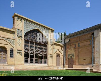 Le tombeau du grand poète persan Hafez à Shiraz, en Iran. Détails. Banque D'Images