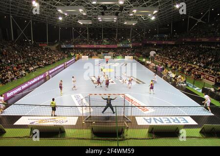 Vue générale du match au Championnat de France D1 2013-2014, Nantes / Montpellier à Nantes en France, 6 février 2014. Photo Jean-Marc Mouchet / DPPI Banque D'Images