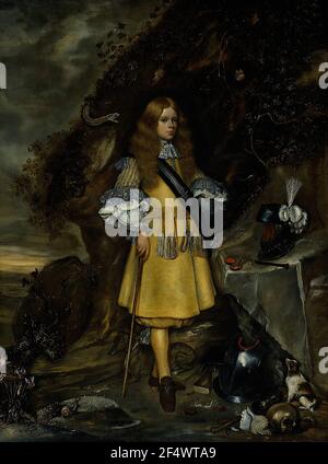 Gerard ter Borch - Portrait commémoratif Moses Ter Borch C. 1668 Banque D'Images