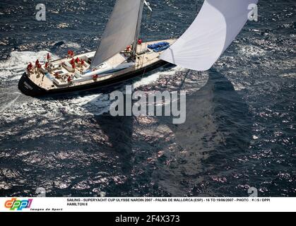 VOILE - SUPERYACHT COUPE ULYSSE NARDIN 2007 - PALMA DE MAJORQUE (ESP) - 16 AU 19/06/2007 - PHOTO : KOS / DPPI HAMILTON II Banque D'Images