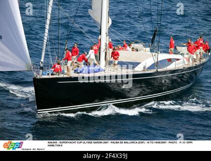 VOILE - SUPERYACHT COUPE ULYSSE NARDIN 2007 - PALMA DE MAJORQUE (ESP) - 16 AU 19/06/2007 - PHOTO : KOS / DPPI HAMILTON II Banque D'Images