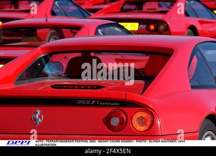 AUTO - FERRARI MASERATI FESTIVAL 2003 - MAGNY COURS 20030921 - PHOTO : OLIVIER GAUTHIER / ILLUSTRATION DPPI Banque D'Images