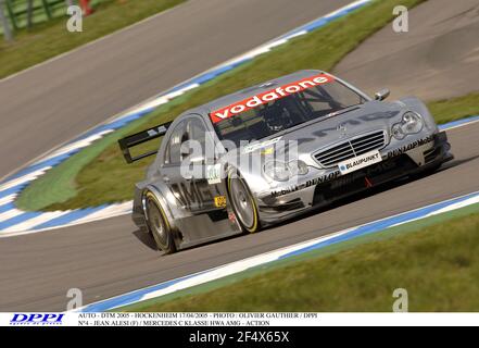 AUTO - DTM 2005 - HOCKENHEIM 17/04/2005 - PHOTO : OLIVIER GAUTHIER / DPPI N°4 - JEAN ALESI (F) / MERCEDES C KLASSE HWA AMG - ACTION Banque D'Images