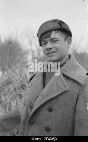 Deuxième Guerre mondiale. Pour l'affichage. Union soviétique. Portrait d'un jeune russe Banque D'Images