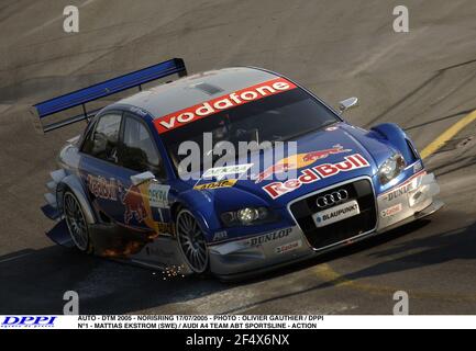 AUTO - DTM 2005 - NORISRING 17/07/2005 - PHOTO : OLIVIER GAUTHIER / DPPI N°1 - MATTIAS EKSTROM (SWE) / AUDI A4 ÉQUIPE ABT SPORTSLINE - ACTION Banque D'Images