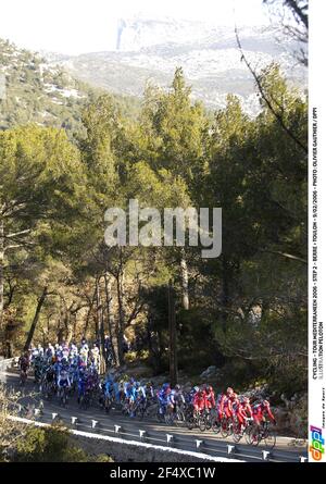 CYCLISME - CIRCUIT MEDITERRANEEN 2006 - ÉTAPE 2 - BERRE > TOULON - 9/02/2006 - PHOTO : OLIVIER GAUTHIER / DPPI ILLUSTRATION PELOTON Banque D'Images