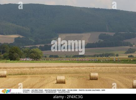 CYCLISME - UCI PRO TOUR - DEUTSCHLAND TOUR 2006 - 04/08/2006 - PHOTO: OLIVIER GAUTHIER / DPPI STAGE 3 - WITZENHAUSEN > SCHWEINFURT - ILLUSTRATION Banque D'Images