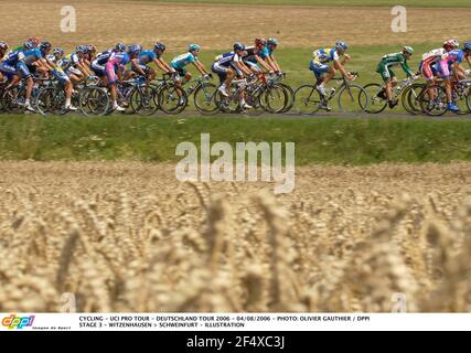 CYCLISME - UCI PRO TOUR - DEUTSCHLAND TOUR 2006 - 04/08/2006 - PHOTO: OLIVIER GAUTHIER / DPPI STAGE 3 - WITZENHAUSEN > SCHWEINFURT - ILLUSTRATION Banque D'Images