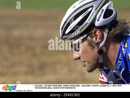 CYCLISME - UCI PRO TOUR 2006 - PARIS-TOURS 2006 - 08/10/2005 - PHOTO: OLIVIER GAUTHIER / DPPI TOM BOONEN (BEL) / QUICK STEP INNERGETIC Banque D'Images