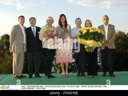 GOLF - EVIAN MASTERS 2006 - EVIAN MASTERS GOLF CLUB - 26-29/07/2006 - PHOTO : OLIVIER GAUTHIER / CÉRÉMONIE DE REMISE DES PRIX DPPI - 29/07/2006 Banque D'Images