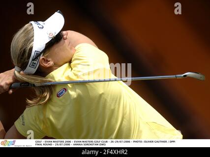 GOLF - EVIAN MASTERS 2006 - EVIAN MASTERS GOLF CLUB - 26-29/07/2006 - PHOTO : OLIVIER GAUTHIER / DPPI FINALE - 29/07/2006 - ANNIKA SORENSTAM (SWE) Banque D'Images