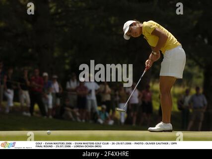 GOLF - EVIAN MASTERS 2006 - CLUB DE GOLF EVIAN MASTERS - 26-29/07/2006 - PHOTO : OLIVIER GAUTHIER / DPPI FINALE - 29/07/2006 - LORENA OCHOA (MEX) Banque D'Images