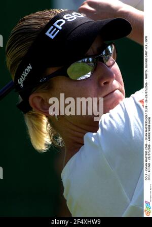 GOLF - EVIAN MASTERS 2006 - EVIAN MASTERS GOLF CLUB - 26-29/07/2006 - PHOTO : OLIVIER GAUTHIER / DPPI FINAL ROUND - 29/07/2006 - KARRIE WEBB (AUS) Banque D'Images