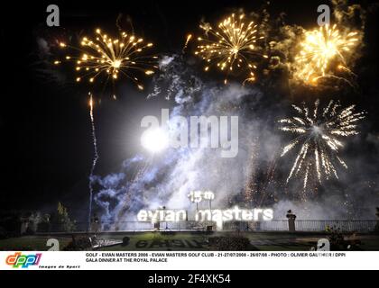 GOLF - EVIAN MASTERS 2008 - EVIAN MASTERS GOLF CLUB - 21-27/07/2008 - 26/07/08 - PHOTO : OLIVIER GAUTHIER / DPPI DÎNER DE GALA AU PALAIS ROYAL Banque D'Images