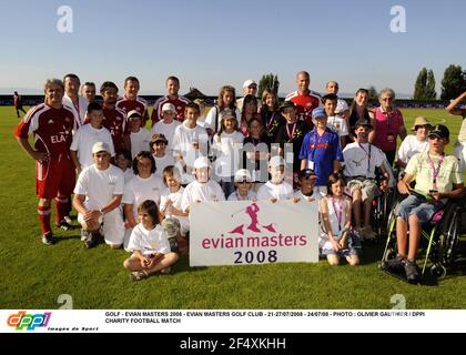 GOLF - EVIAN MASTERS 2008 - EVIAN MASTERS GOLF CLUB - 21-27/07/2008 - 24/07/08 - PHOTO : OLIVIER GAUTHIER / DPPI MATCH DE FOOTBALL DE CHARITÉ Banque D'Images