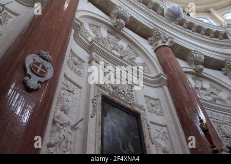 notre dame de la basilique du mont carmel à la valette (malte) Banque D'Images