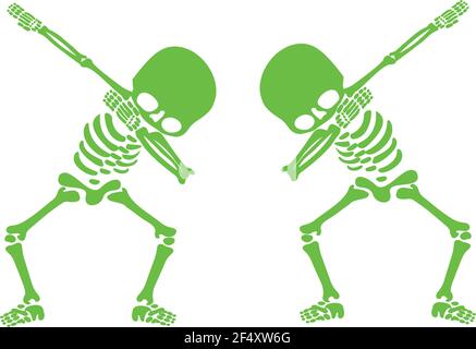Squelette dab, UN groupe de squelettes dabbing Illustration de Vecteur