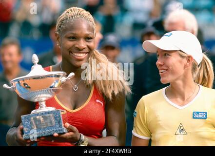 Serena Williams et Justine Henin, joueur de tennis américain, Masters Roma 2003 Banque D'Images