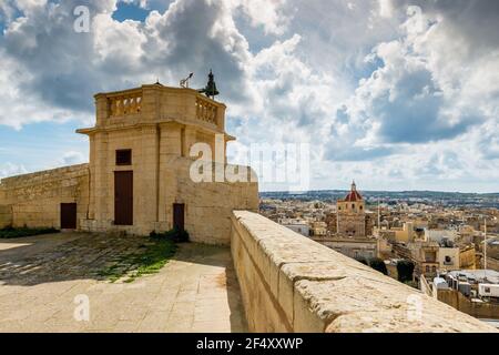 Citadelle Victoria (Rabat), capitale de l'île de Gozo, Malte Banque D'Images