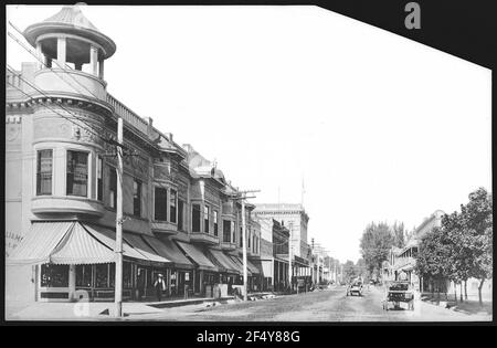 Chico. Un matin tôt sur Broadway, Chico, ca. Banque D'Images