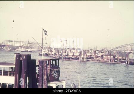 Photos de voyage. Hambourg, port. Vue avec le navire à passagers 'Milaukee Banque D'Images