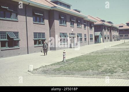 Deuxième Guerre mondiale. Casernes (probablement en Hollande) Banque D'Images
