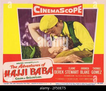 LES AVENTURES DE HAJJI BABA 1954 20th Century Fox film Avec John Derek et Elaine Stewart Banque D'Images