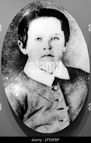 Thomas Edison photographie historique à l'âge de 10 ans Banque D'Images