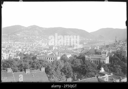 Aussig. Vue de Marienberg Banque D'Images