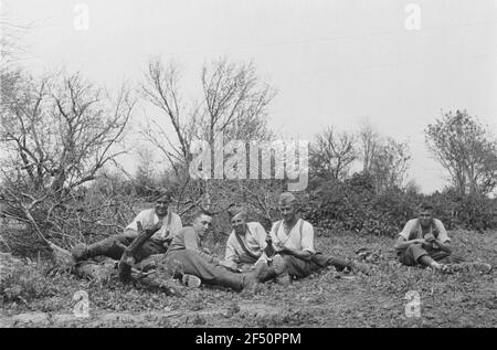 Deuxième Guerre mondiale. Photos avant. Union soviétique. Groupe de parents de la Wehrmacht allemande Banque D'Images