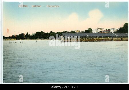 Lac Balaton - Bad Siofok. Lac Balaton - Bad Banque D'Images