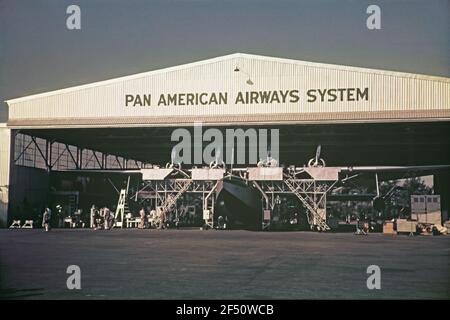 Photos de voyage. Hall du système Pan American Airways Banque D'Images