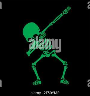 Squelette dab, UN groupe de squelettes dabbing Illustration de Vecteur