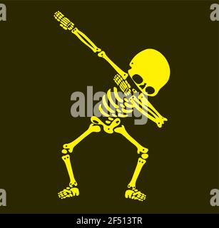 Squelette dab, UN groupe de squelettes dabbing Illustration de Vecteur