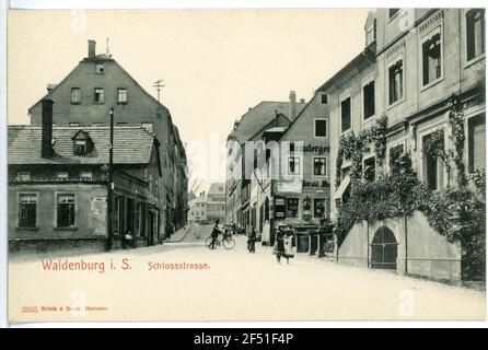 Schloßstraße Waldenburg. Route du château Banque D'Images