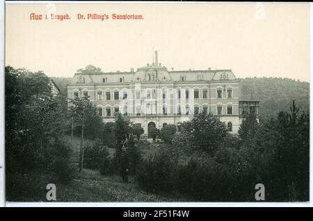 Dr. Pillings - Sanatorium Hartha. Dr. Pillings - Sanatorium Banque D'Images