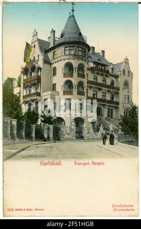L'hospice évangélique Carlsbad. Evangélique Hospice (Kurhaus Trocnov, 1897-1899) Banque D'Images