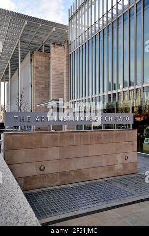 Chicago, Illinois, États-Unis. L'aile moderne de l'Art Institute de Chicago. Banque D'Images