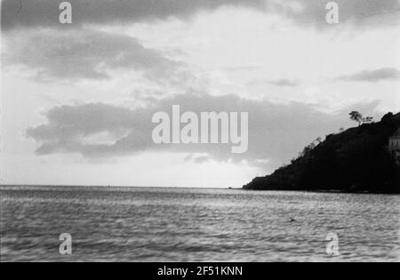 Photos de voyage Caraïbes. Trinidad. Mer et promontoire Banque D'Images