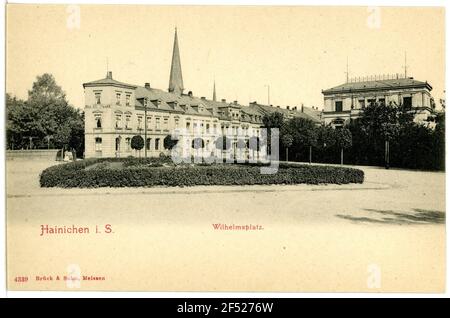 Wilhelmsplatz Hainichen. Wilhelmsplatz Banque D'Images