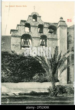 San. Gabriel Mission Bells San Gabriel. San Gabriel Mission Bells Banque D'Images