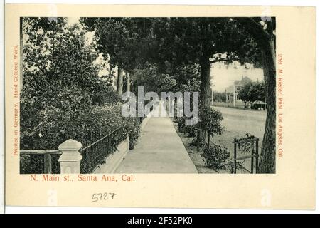 N. St. Principale Santa Ana Santa Ana. N. main St., Santa Ana, Cal. Banque D'Images