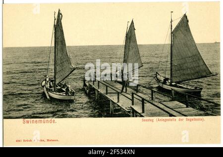 Seasteg avec les voiliers Swinemünde. Seasteg avec voiliers Banque D'Images