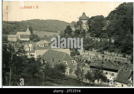 Paysage urbain de Liebstadt. Paysage urbain Banque D'Images