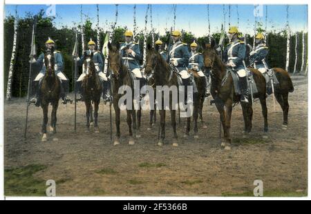 Royal Saxon Tailor Regiment - Patrouille de Dresde. K. S. HANDATERIER-REGIMENT - PATROUILLE Banque D'Images