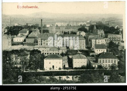 Vue sur la ville de Bischofswerda. Vue sur la ville Banque D'Images