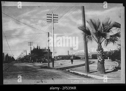 San Bernardino. Dépôt de Santa Fe, San Bernardino, Californie Banque D'Images