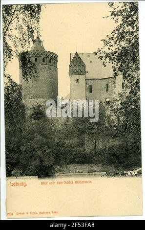 Vue sur le château de Mildenstein Leisnig. Vue sur le château de Mildenstein Banque D'Images