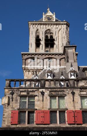 Géographie / voyage, pays-Bas, pays-Bas, Delft, marché, Hôtel de ville, droits-supplémentaires-autorisation-Info-non-disponible Banque D'Images